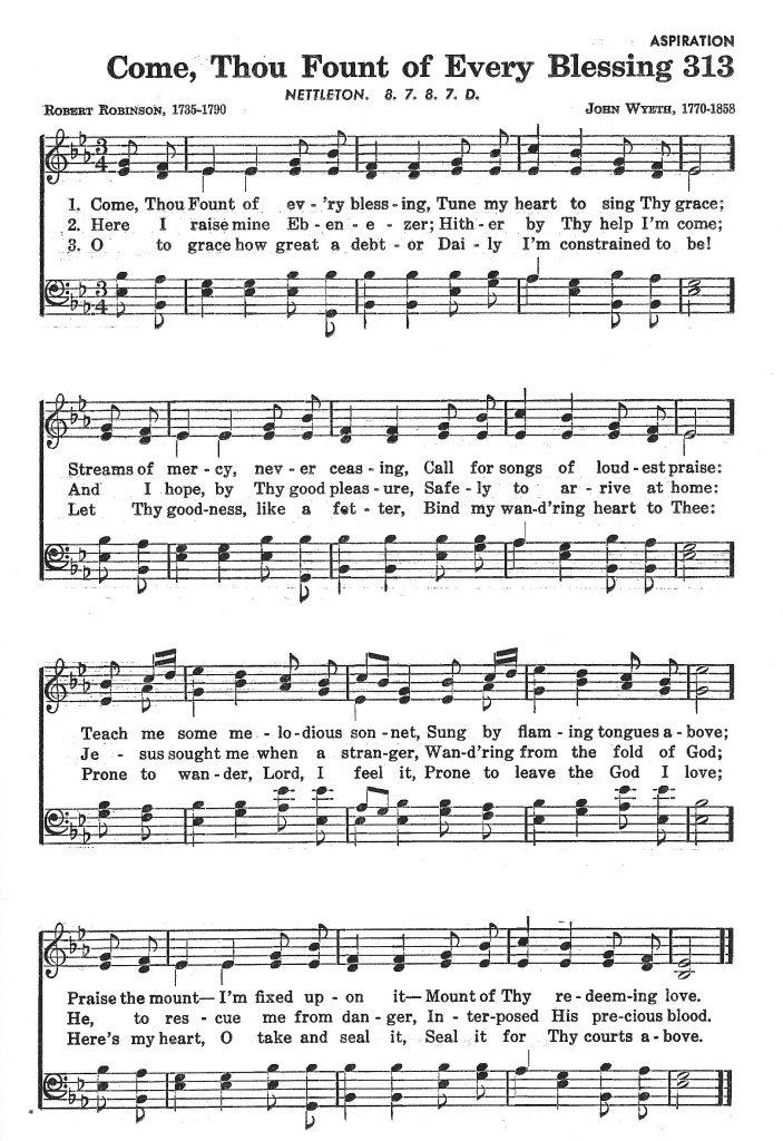 Come, Thou Fount of Every Blessing